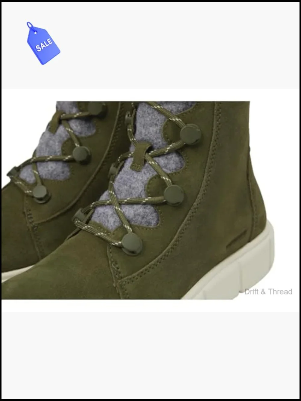 Waterproof Suede Ankle Boots for Women Winter Lace Up Fleece Lined